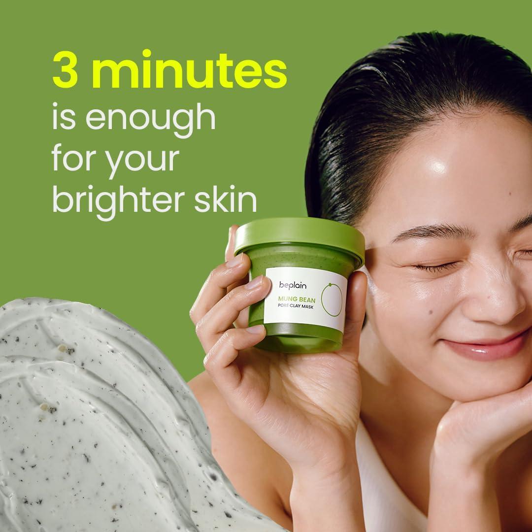 Beplain Mung Bean Pore-Cleansing Clay Mask 120ml