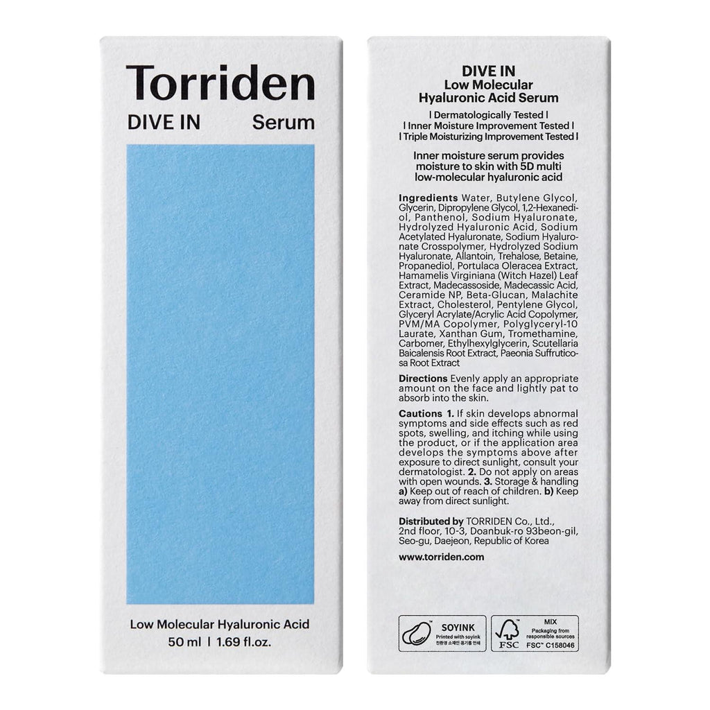 Torriden Dive-In Low Molecular Hyaluronic Acid Serum 50ml
